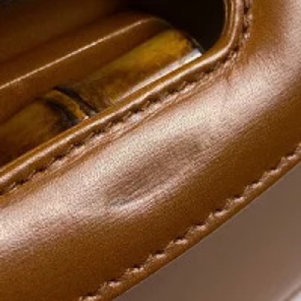 Gucci Bamboo 2way Shoulder Bag Leather Brown - Picture 6 of 7